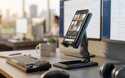 Base Plegable de Escritorio para Celular – Altura y Ángulo Regulable