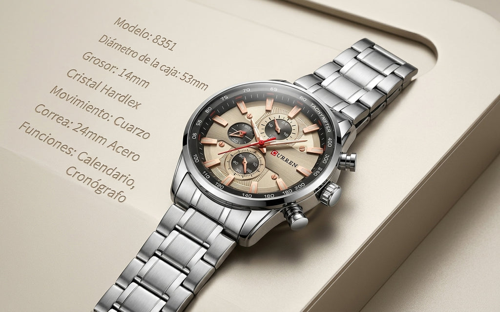 Reloj Curren 8351 Clásico Cuarzo